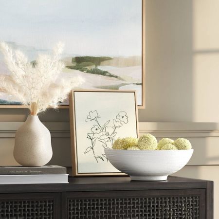 Dress up a credenza with some faux plants and pictures to give a design element to a space. 

Faux flowers
Artwork
Living room
Dining room
Painting
Home decor


#LTKhome #LTKfindsunder50