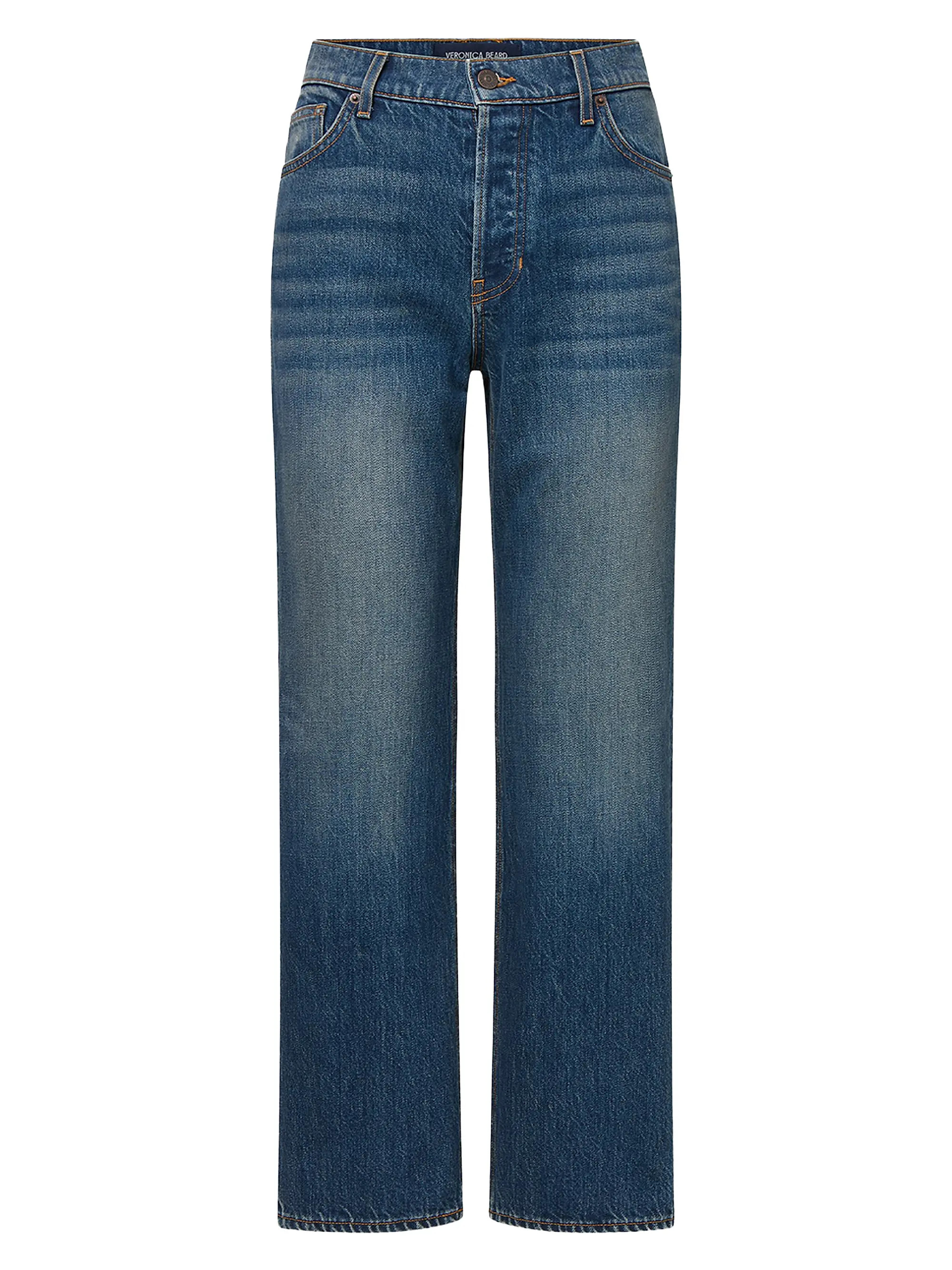 Leah Stretch Mid-Rise Straight-Leg Jeans | Saks Fifth Avenue