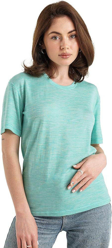 Merino.tech Merino Wool Shirt Women - 100% Merino Wool Base Layer Women Short Sleeve Tee | Amazon (US)