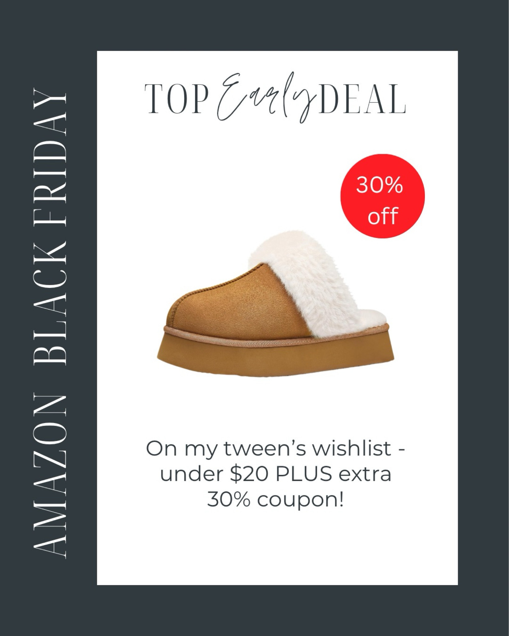 Amazon Black Friday Deal: Platform slippers - under $20! 

#LTKGiftGuide #LTKShoeCrush #LTKHoliday