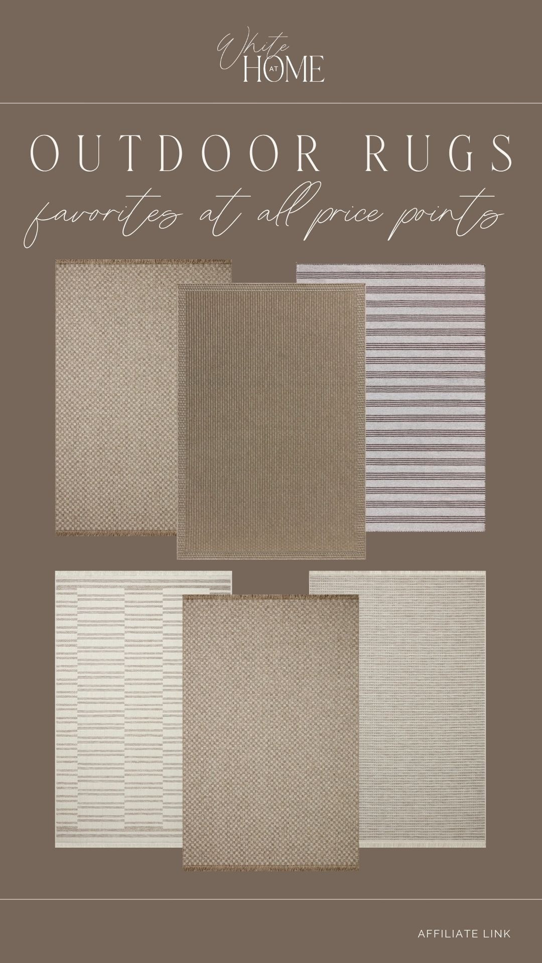 The prettiest outdoor textured rugs! These styles are beautiful, affordable and pull your entire outdoor living space together. My favorite is the Providence—I have purchased it multiple times! 

#LTKHome #LTKSaleAlert