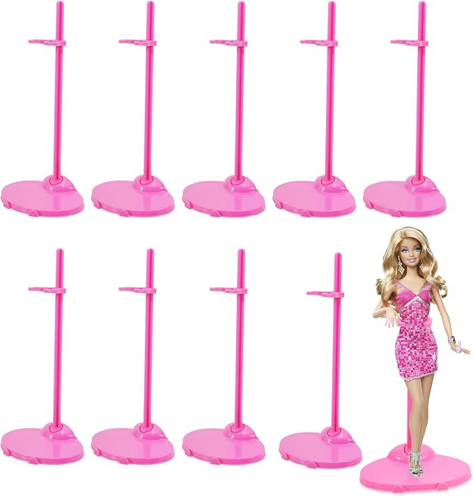 Stands Compatible with Barbie Doll, Pink Doll Stands for Display Barbie,10PCS Stands Compatible w... | Amazon (US)