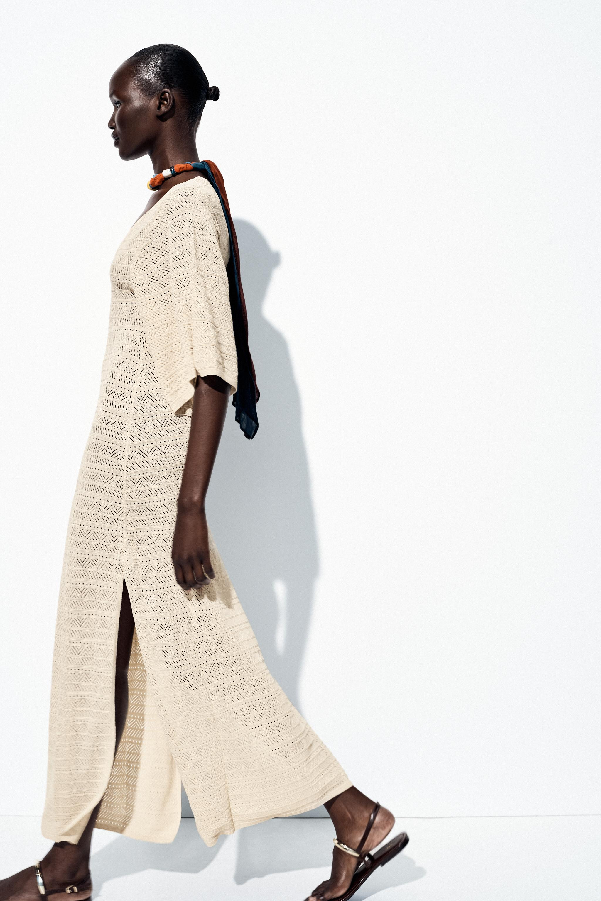 POINTELLE KNIT MAXI DRESS | Zara US