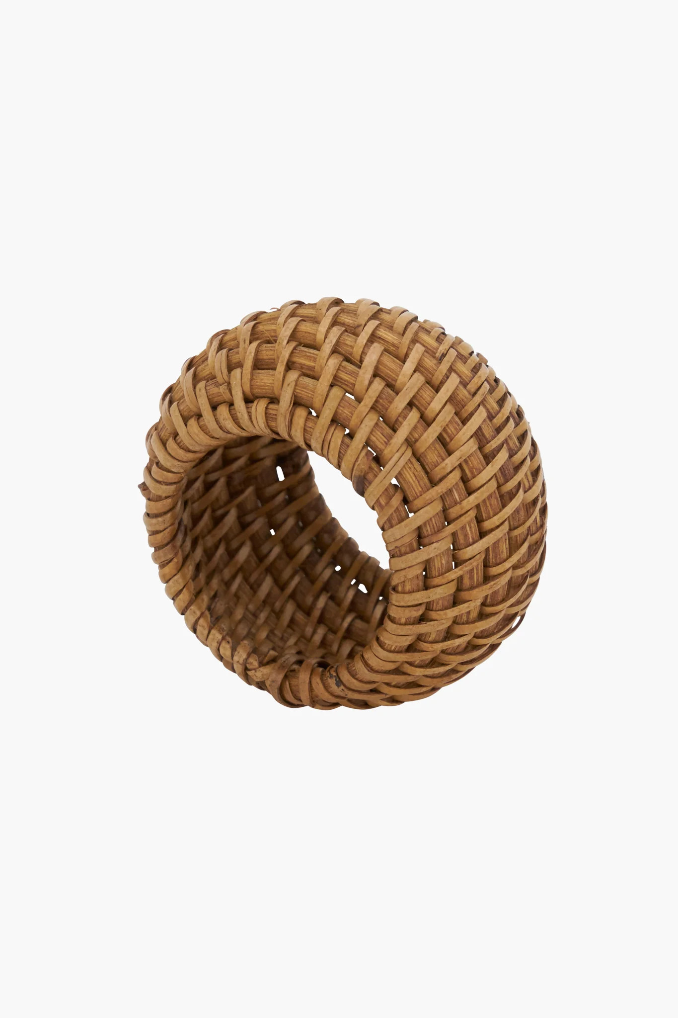 Caramel Woven Rattan Napkin Ring Set of 4 | Tuckernuck (US)