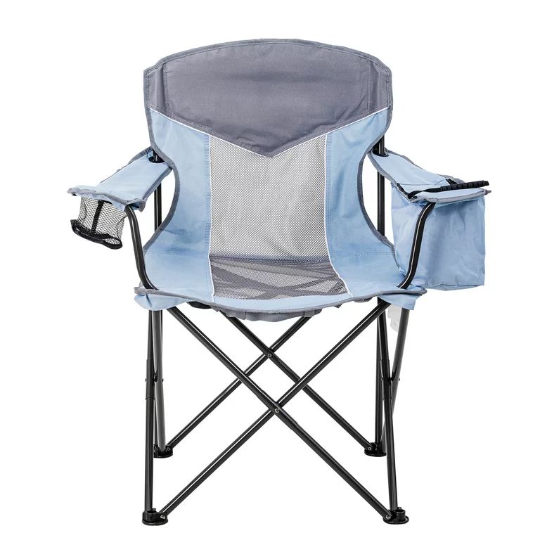 Ozark Trail Oversized Mesh Cooler Chair, Aqua/Grey | Walmart (US)
