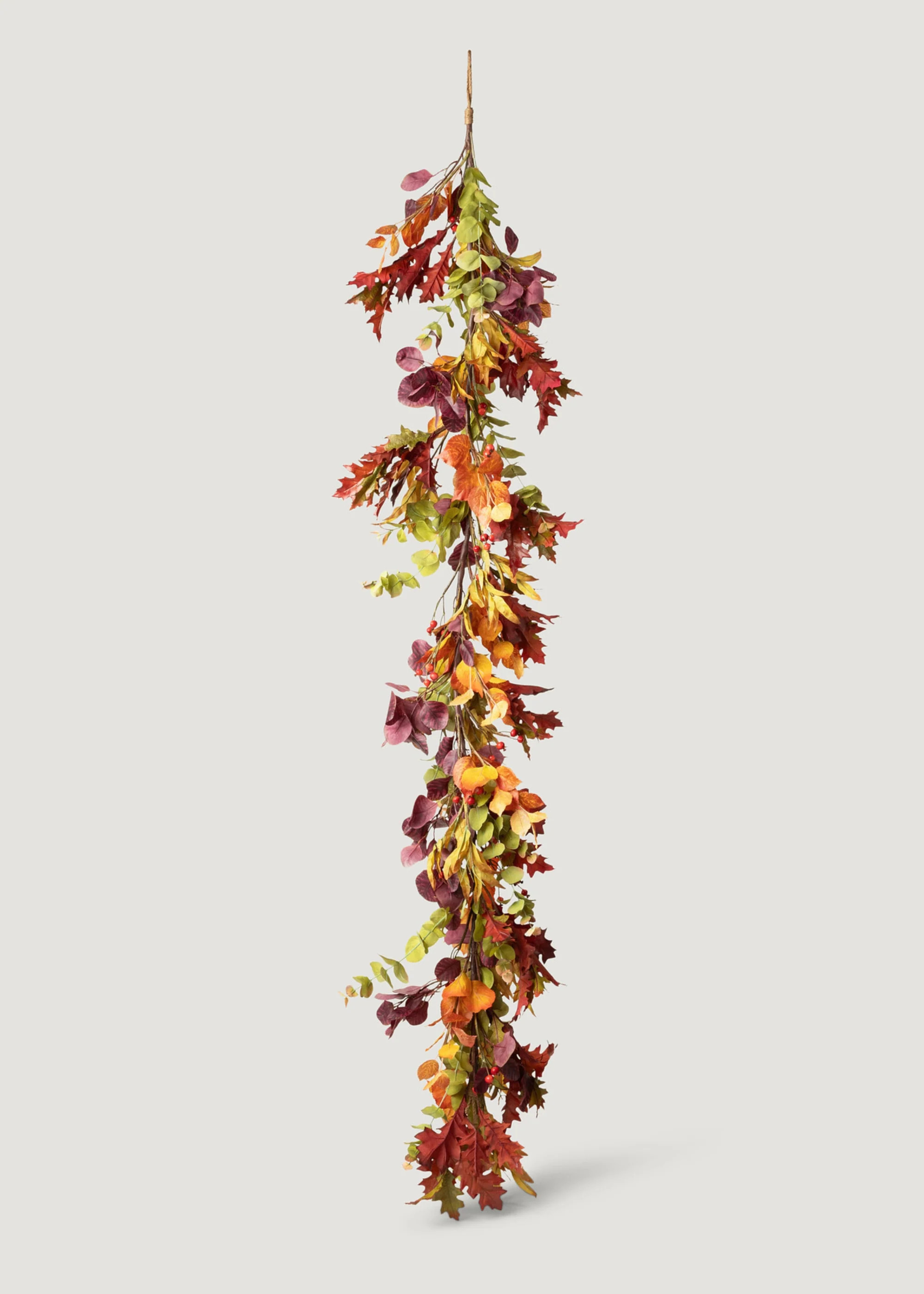 Eucalyptus Garland in Autumn Hues | Best Fake Fall Leaves | Afloral | Afloral