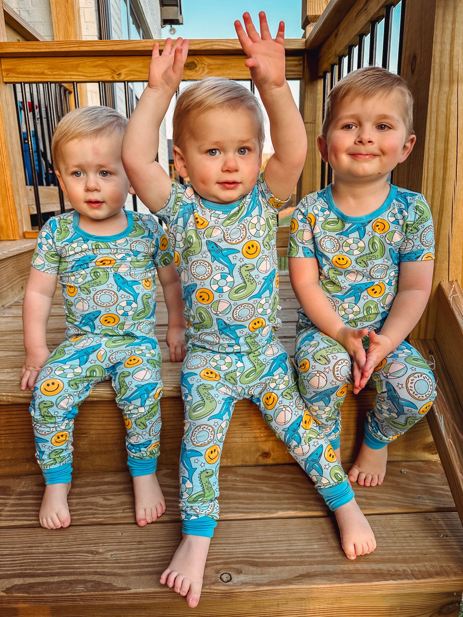 We are ready for some warm weather to match our summer pjs around here! These Caden lane pajamas are the CUTEST summer print ever! We love all the blue colors in this boy only home! 

Use code “CLBabe” for 20% off your order! 
#toddlerboy #summerpjs #summerpajamas #cadenlane #babyboy #summer #2piecepajamas #boypajamas 

#LTKkids #LTKbaby #LTKfamily