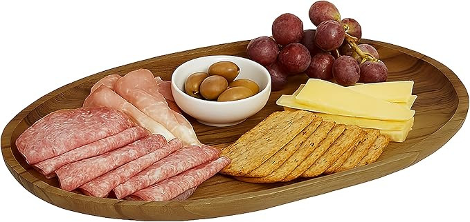 Woodard & Charles Large Acacia Oval Tray, 10" X 15" | Amazon (US)