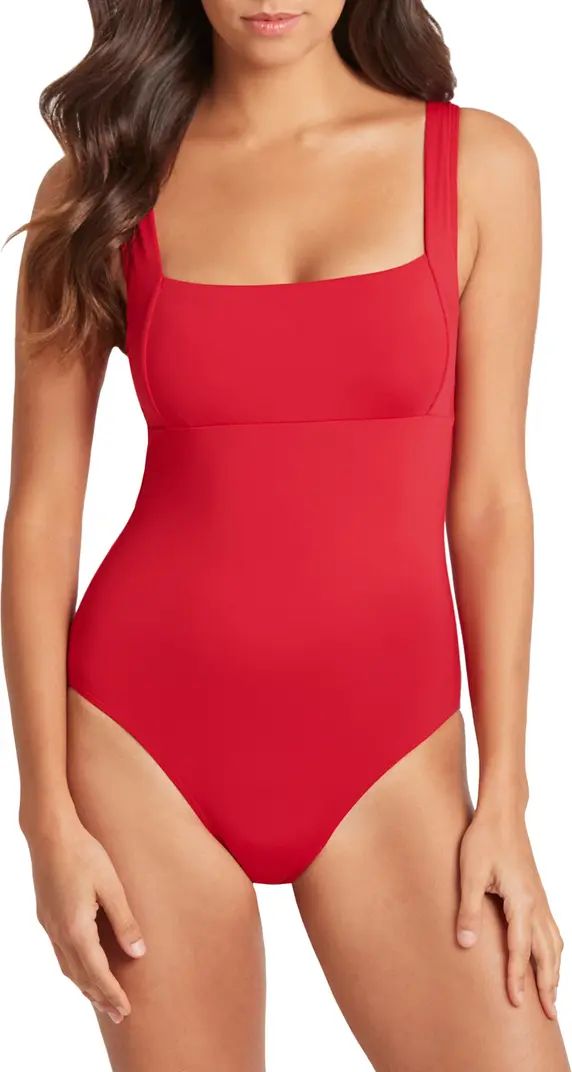Square Neck One-Piece Swimsuit | Nordstrom