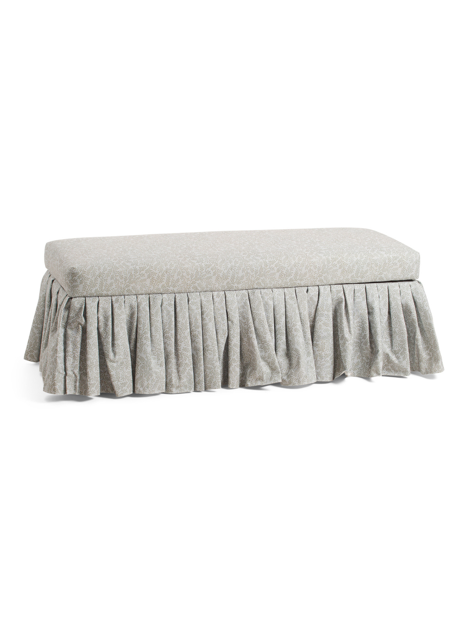 50in Ruffle Skirt Bench With Storage Compartment | Chairs & Seating | Marshalls | Marshalls