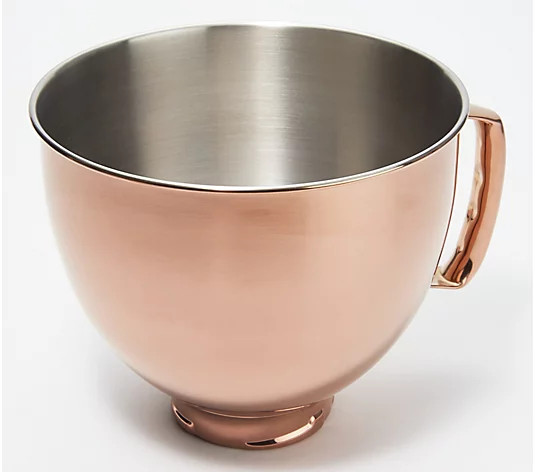 KitchenAid 5-qt Radiant Stainless Steel Mixing Bowl Presets & Book - QVC.com | QVC