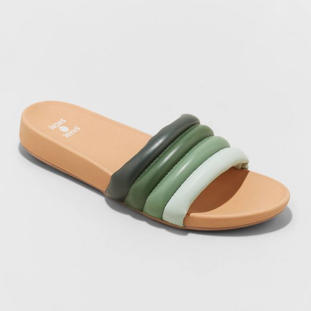 Women's Kendra Single Band Slide Sandals - Shade & Shore™ | Target