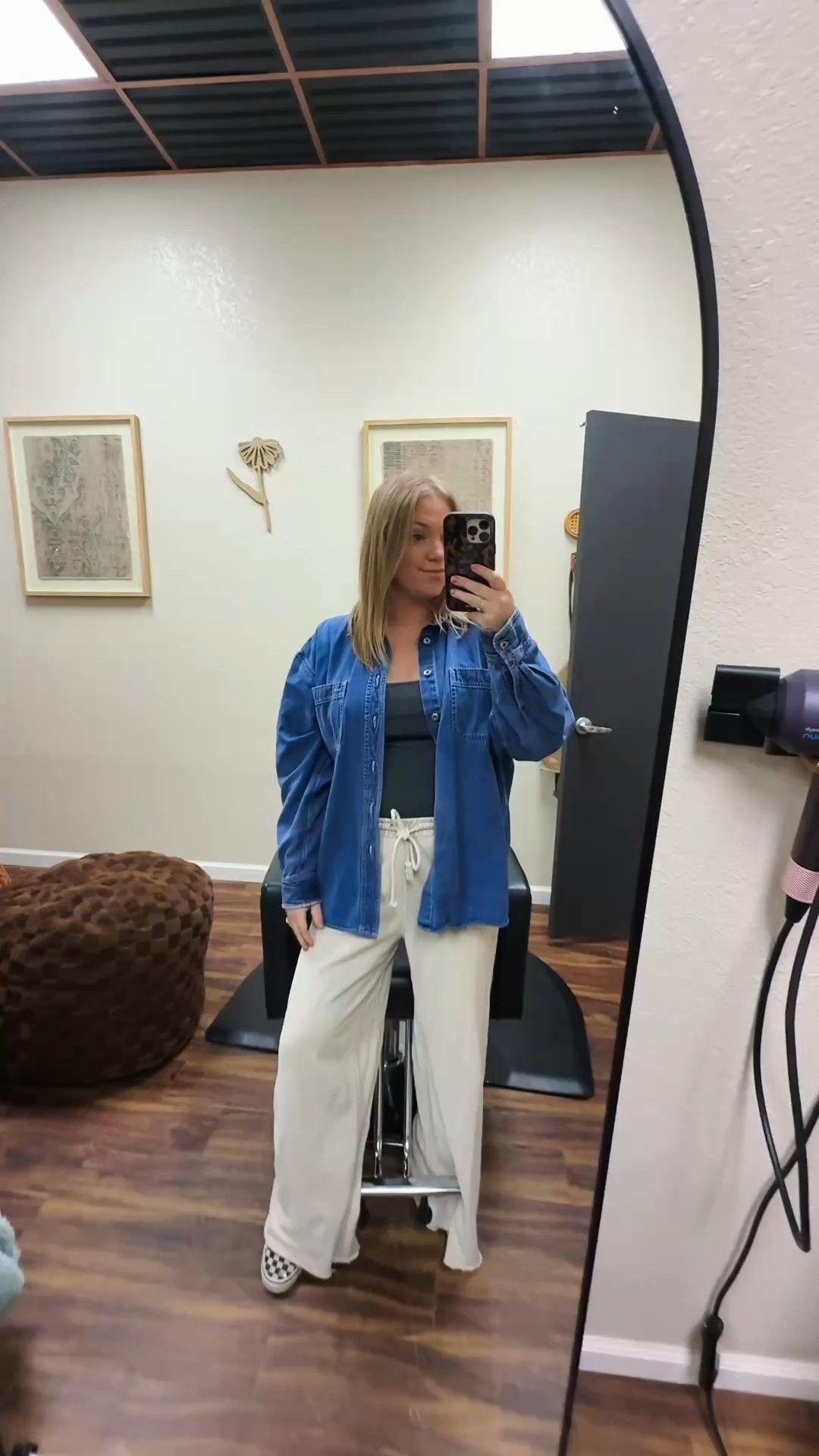 Cozy vibes behind the chair alll day while also being able to get my boys & do all the mom things after work. Cute but comfy 🤍




#LTKmomlife #LTKdayinmylife #LTKootd