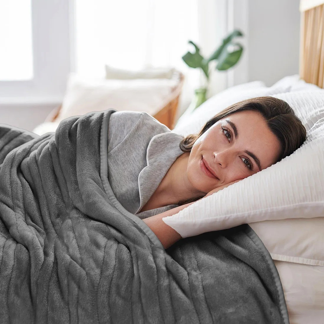 Soft Furnishings | Fleece Electric Heated Throw | Cosi Home | Debenhams UK