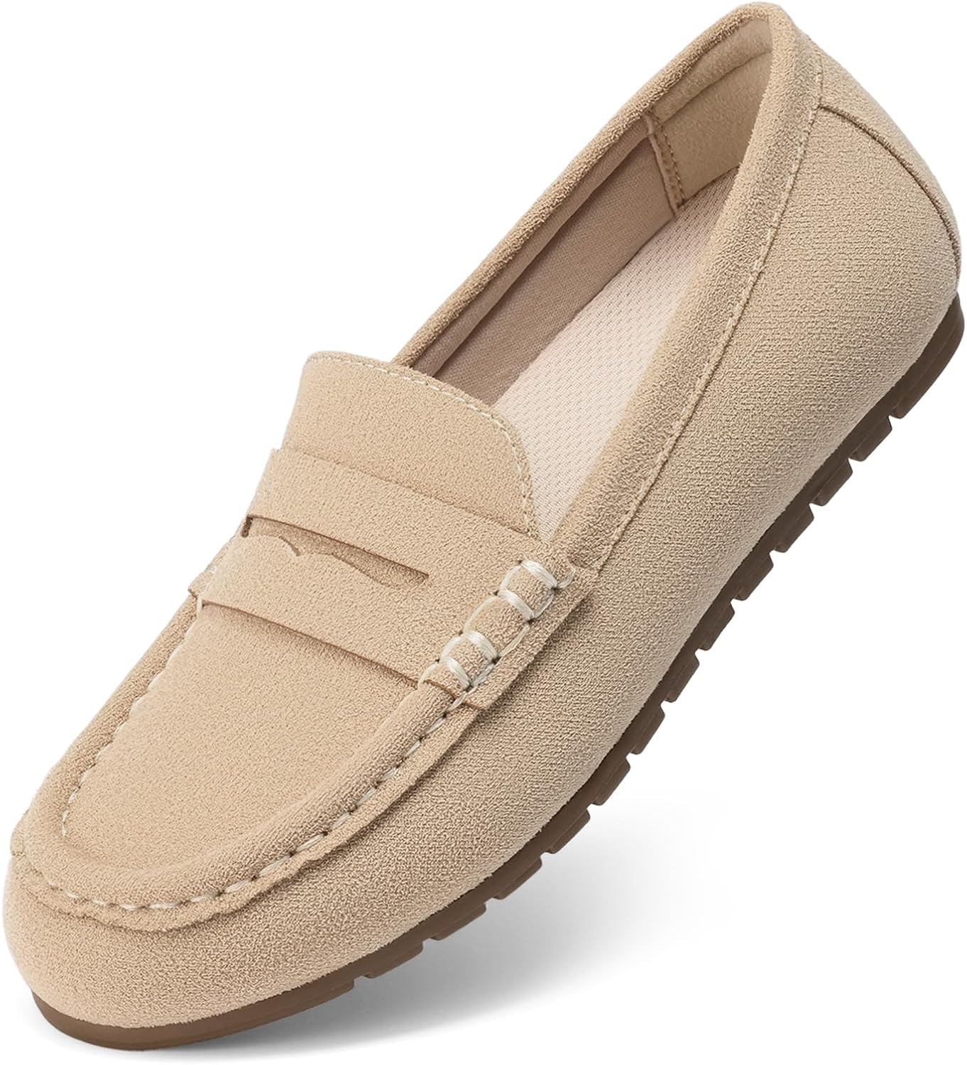 DREAM PAIRS Women's Loafers Slip On Comfort Work Flats | Amazon (US)