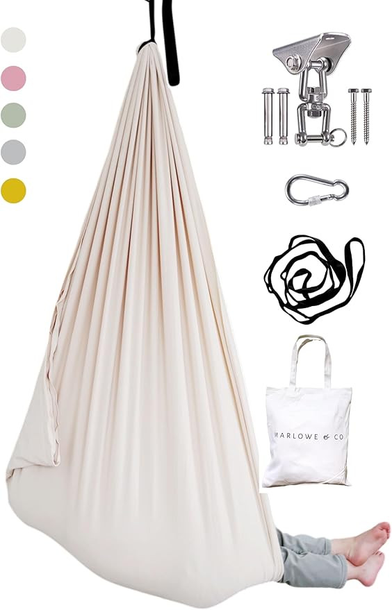 Marlowe & Co Indoor Sensory Therapy Compression Swing for Children and Adults, 360° Swivel Hardw... | Amazon (US)