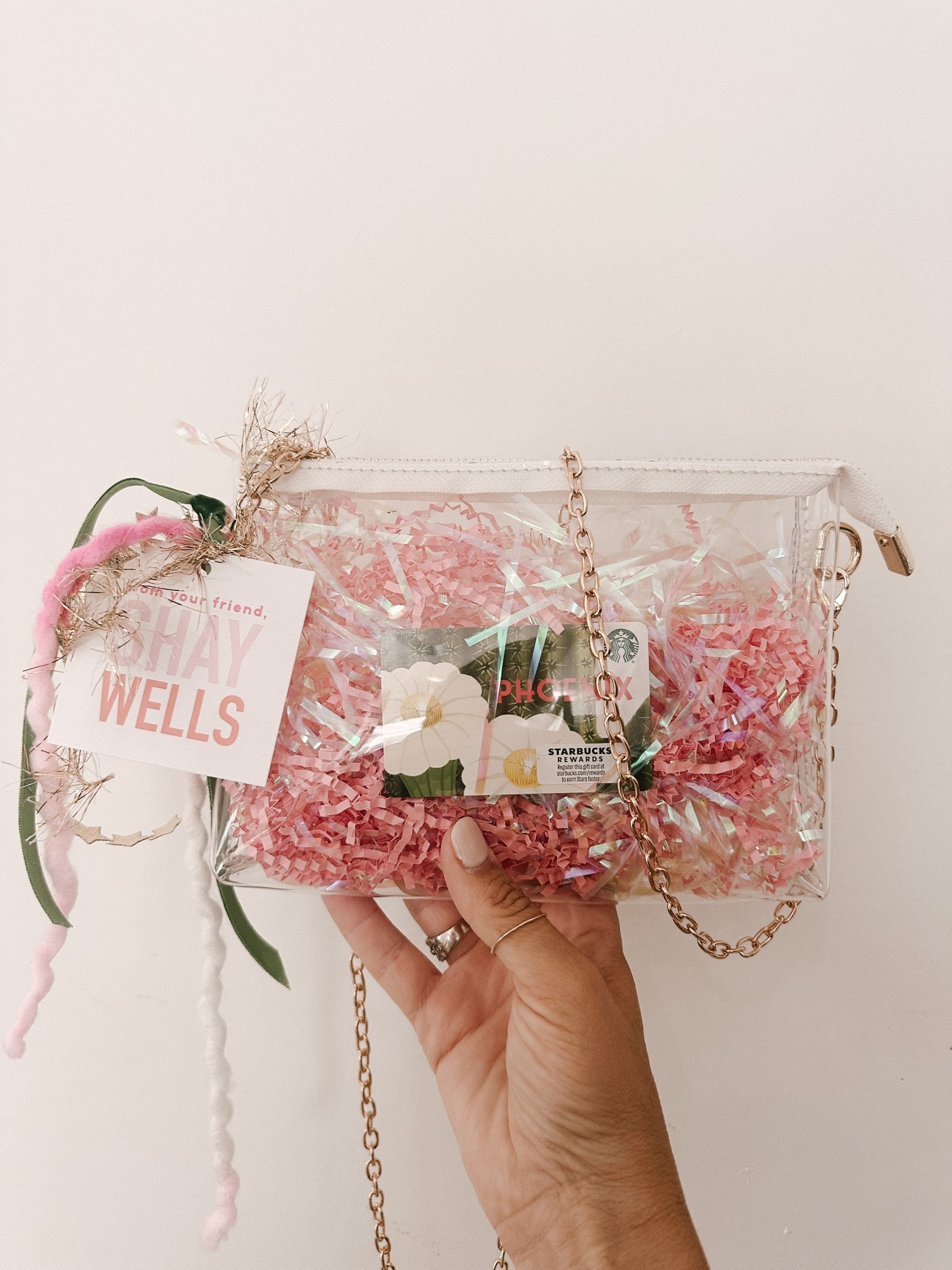 Make That Gift Card Look Like More

You know those $18 clear Amazon bags? They make a Starbucks card look like it came from a boutique.
Just add crinkle paper, a good ribbon combo, and a custom tag (I love Joy Creative Shop). Code: Heidi10

Last-minute hack: punch a hole in the gift card itself, tie on some fun ribbon, and layer it with a printed tag.
Please, for the love of gifting, don’t hand it over in the envelope they give you. Or if you do… don’t tell me.

#LTKSeasonal #LTKFamily #LTKGiftGuide