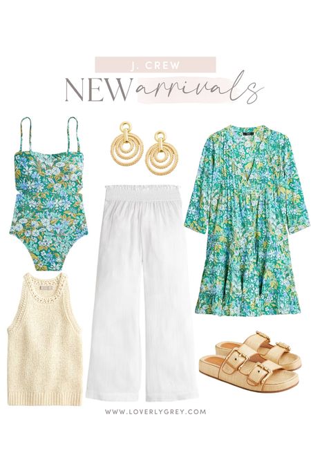 New arrivals from J Crew! Some pieces are on sale too 🙌 loving this teal color for summer - Loverly Grey wears an XS/0 in these pieces! 

#LTKswim #LTKsalealert #LTKFind