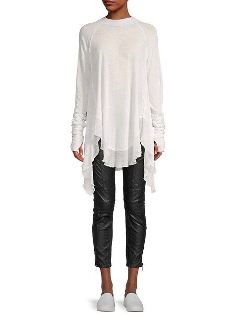 Starlight Linen-Blend T-Shirt | Saks Fifth Avenue OFF 5TH