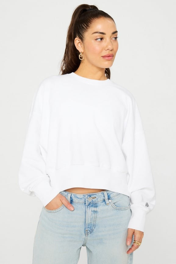 Year Round Terry Crew Neck Sweatshirt | Fabletics