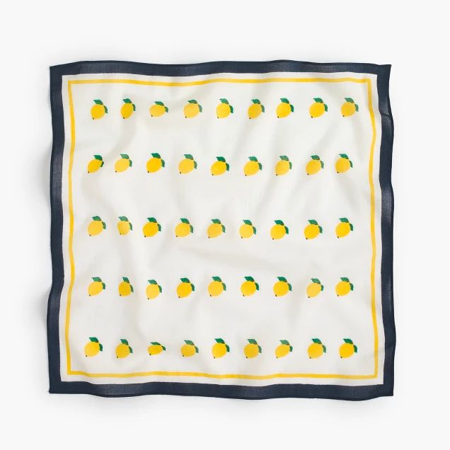 Lemon-print bandana | J.Crew US