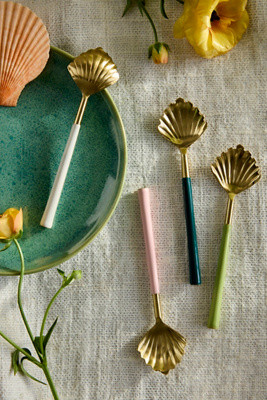 Colorful Shell Spoons, Set of 4 | Anthropologie (US)