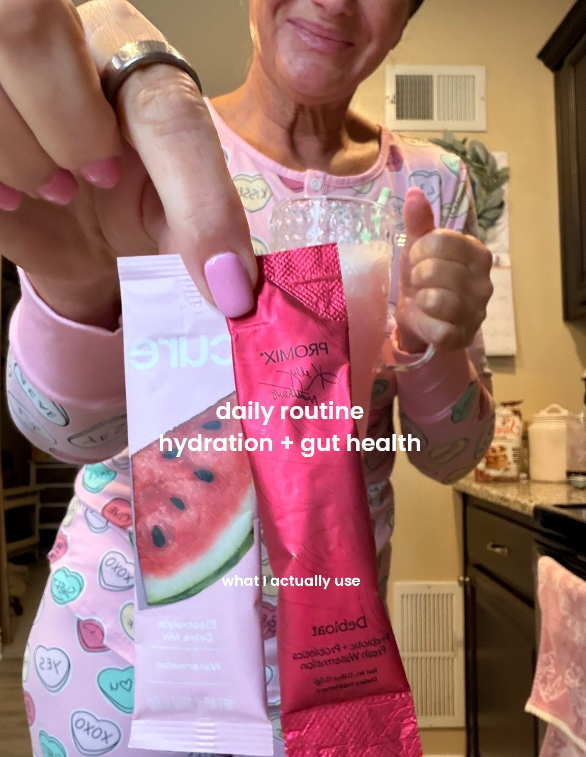 My tried and true daily drink combo! And sometimes I add collagen too... I will link the one I love (and it's unflavored) 🥤

hydration drink mix | electrolyte powder | clean hydration | no sugar electrolytes | wellness routine | daily hydration must have | prebiotics | post biotics | gut health | collagen | hair skin nail health   

cure hydration electrolyte packets | promix probiotic + prebiotic | gut health routine | daily hydration habits | no sugar electrolytes | debloat support | digestion support | wellness routine for women | healthy lifestyle finds | amazon wellness | clean supplements that actually work | guy health | digestion 

Linked products: 
• Cure Hydration, sugar free electrolytes 
• Promix pre and postbiotics 
• Great Lakes Wellness collagen 

#LTKmorningroutine #LTKBeauty #LTKselfcare
