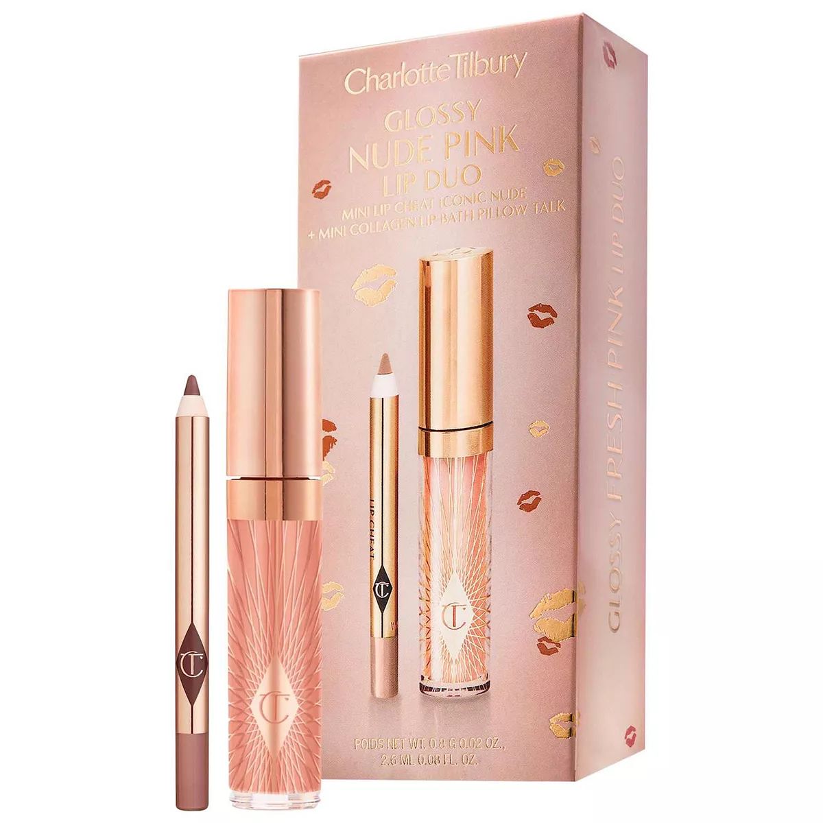 Charlotte Tilbury Mini Glossy Pink Lip Gloss + Lip Liner Set | Kohl's