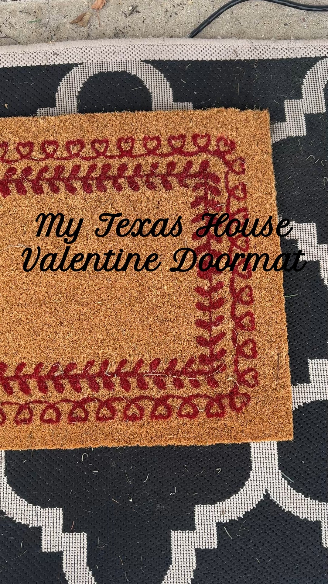 Walmart’s My Texas House doormat is the perfect front porch Valentine’s Day decor. 

# Valentinedaydecorations #frontdoordecor #doormats

Valentine day decor, doormat, front porch decor, Walmart home decor, Valentine day doormatt

#LTKFindsUnder50 #LTKHome #LTKSeasonal
