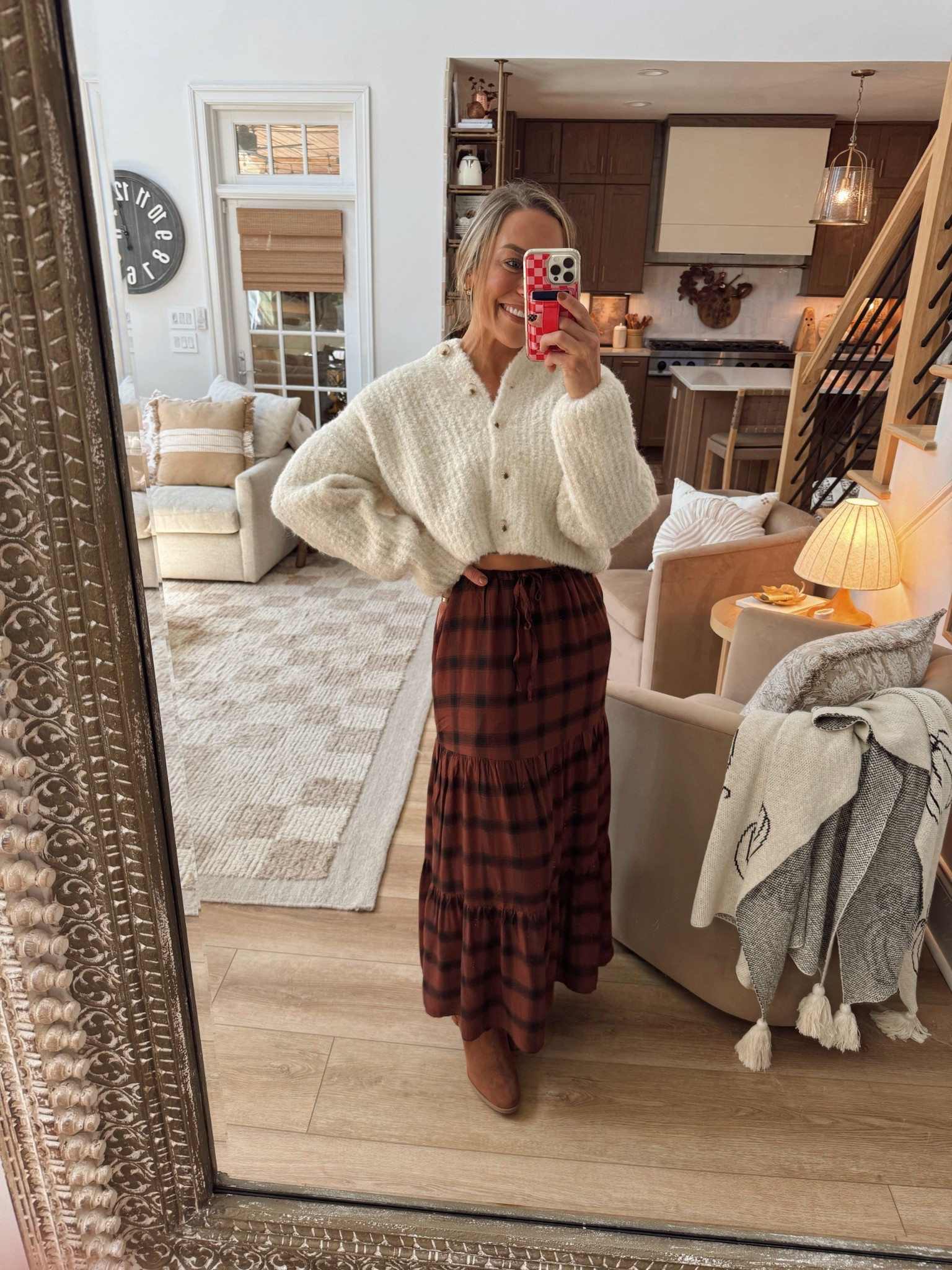 Happy OCTOBER🎃🤎🍂 Pink Lily is having a BOGO FREE sale today - Monday! Or you can use code HOLLEY for 30% off, whichever is the best deal for you! 

Sizing — M sweater & S skirt! 

Pink lily / fall / ootd / outfit inspo / family pictures / comfy / cute / Holley Gabrielle 

#LTKFindsUnder100 #LTKStyleTip #LTKSeasonal