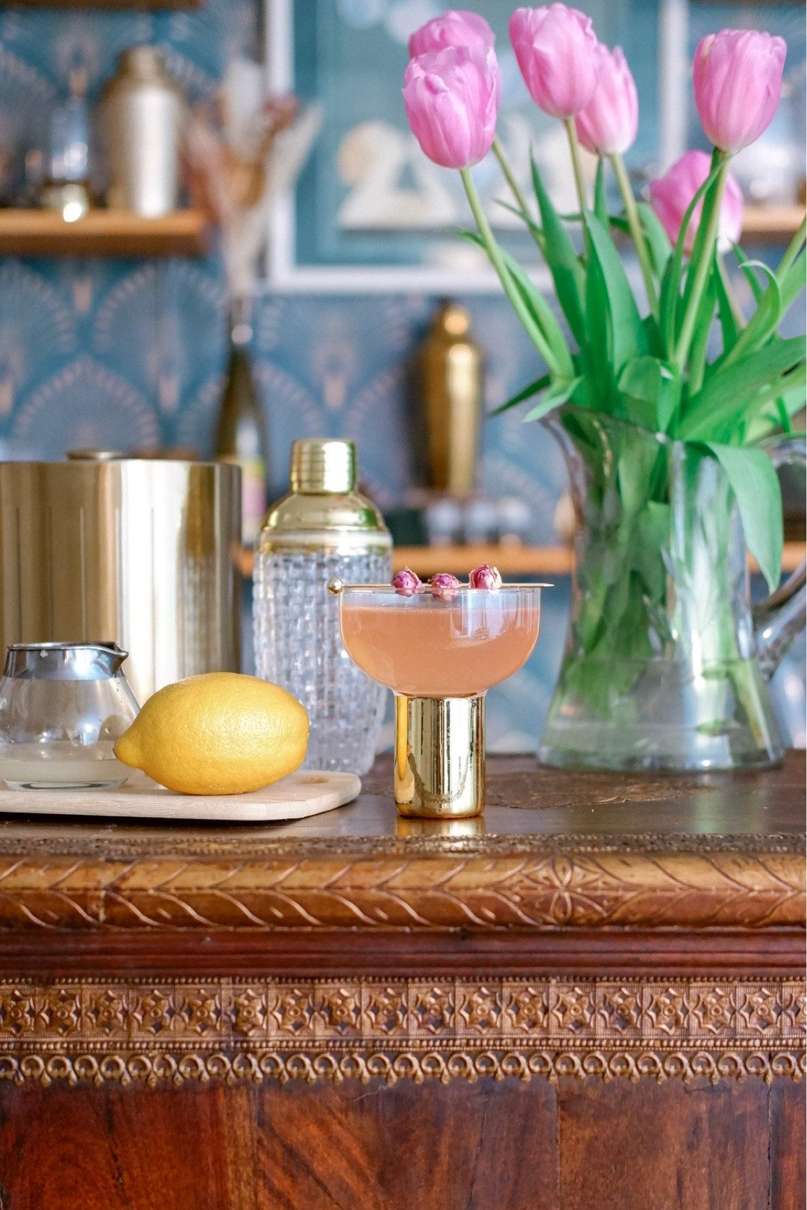 One of my favorite custom cocktails I have ever made was for my close friends wedding. She loves gin and all things sparkly, so I decided to make a riff on the French 75. She also loves all things pink and lives with her husband in LA!
⠀⠀⠀⠀⠀⠀⠀⠀⠀
I used @bloomginus rose and jasmine infused gin to bring in that color as well as scents and flavors from their home together! I absolutely loved creating this for their special day.

I also love these gorgeous coupe glasses, golden art deco cocktail shaker, and ice bucket combo!

⠀⠀⠀⠀⠀⠀⠀⠀⠀
Do you have a special event coming up where you'd like to serve a unique cocktail that tells a story? Check out kindredspiritscocktails.com/custom-cocktails to learn about custom cocktail packages!

#LTKFind #LTKGiftGuide #LTKSeasonal