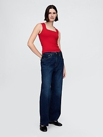 CloseKnit Jersey Square-Neck Top | Gap (US)