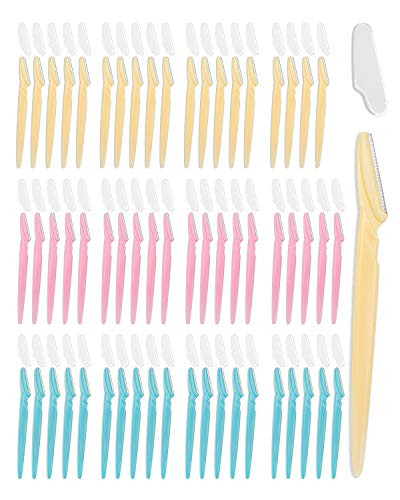 MoHern Dermaplane Razor, 60 Pcs Face Razors for Women and Men, Multipurpose Eyebrow Razor, Dermaplaning Tool for Face Multi-Color | Amazon (US)