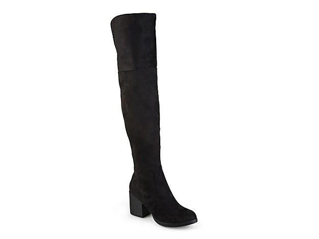 Journee Collection Sana Thigh High Boot - Women's - Black | DSW