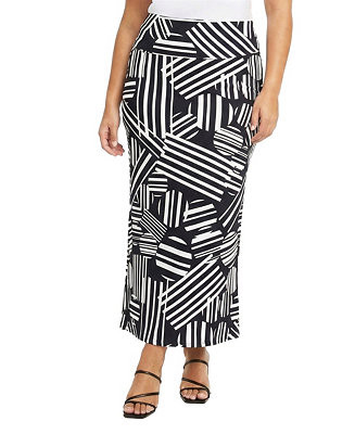 Plus Size Foldover Waist Maxi Skirt | Macy's