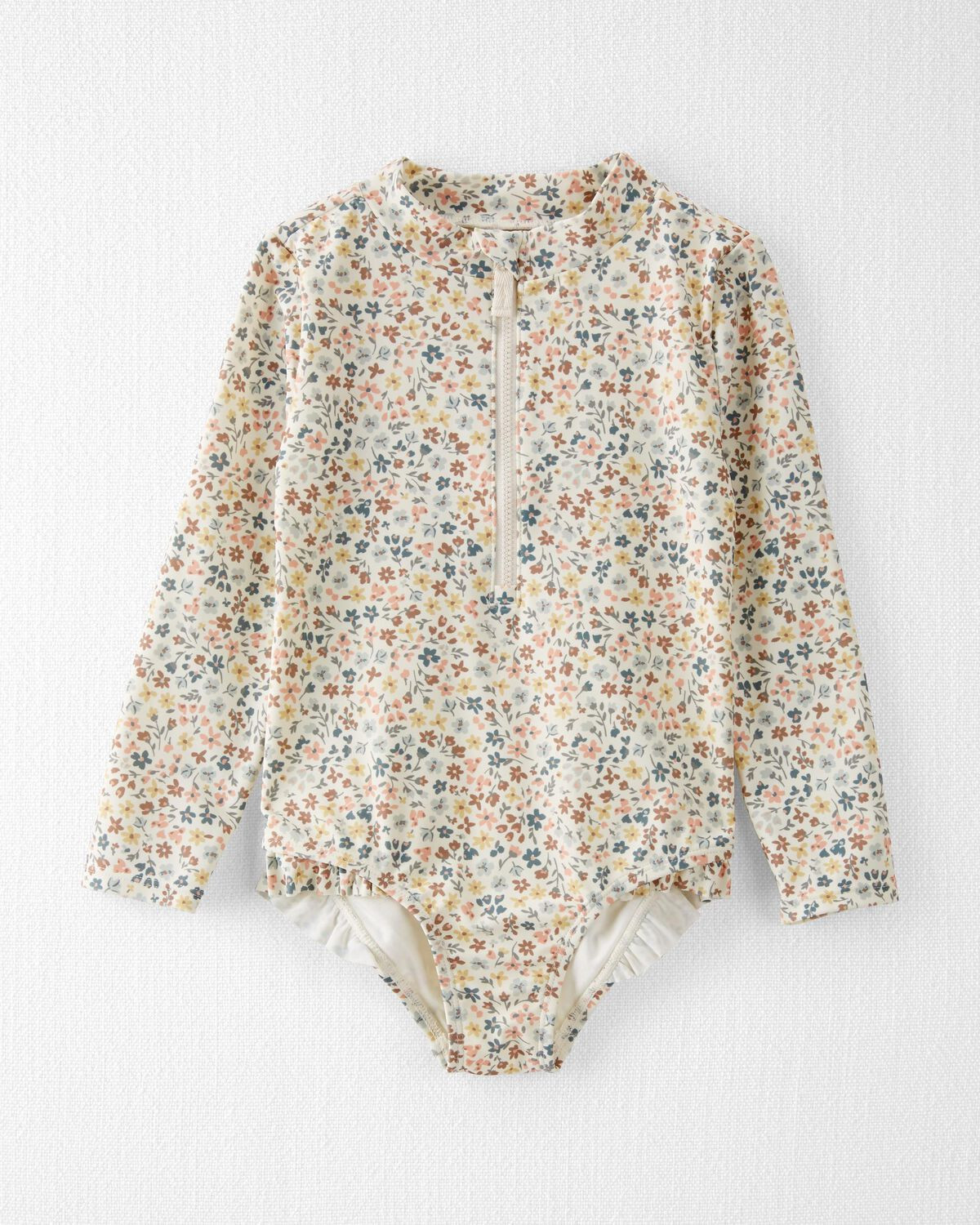 Multi Toddler Floral Print Recycled 1-Piece Rashguard | carters.com | Carter's