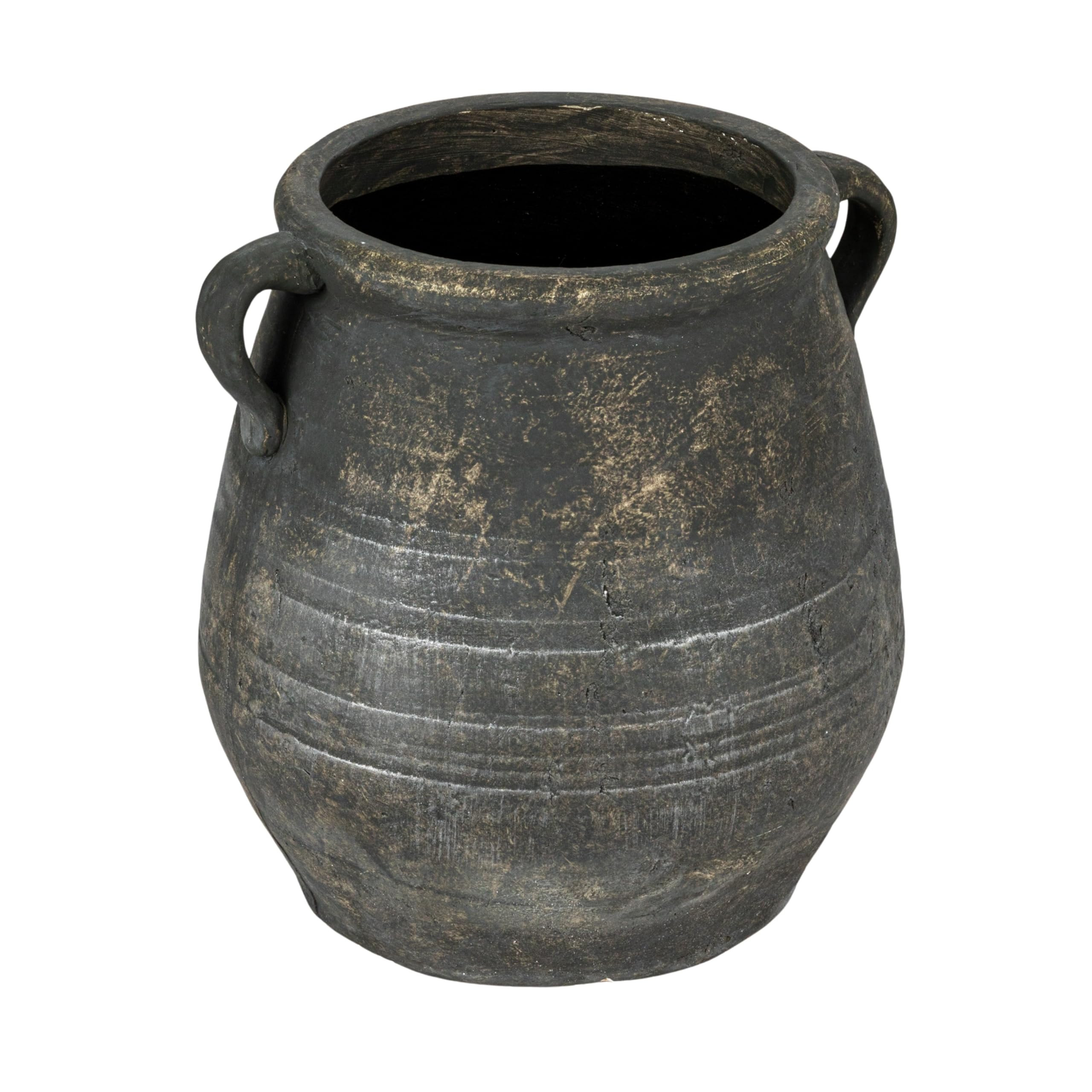 Creative Co-Op Whitewashed Terra-Cotta Urn, Grey | Amazon (US)