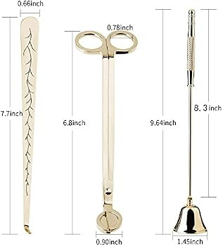 Amazon.com: calary Candle Wick Trimmer, Candle Snuffer and Wick Dipper & Candle Accessory Set, 3 ... | Amazon (US)