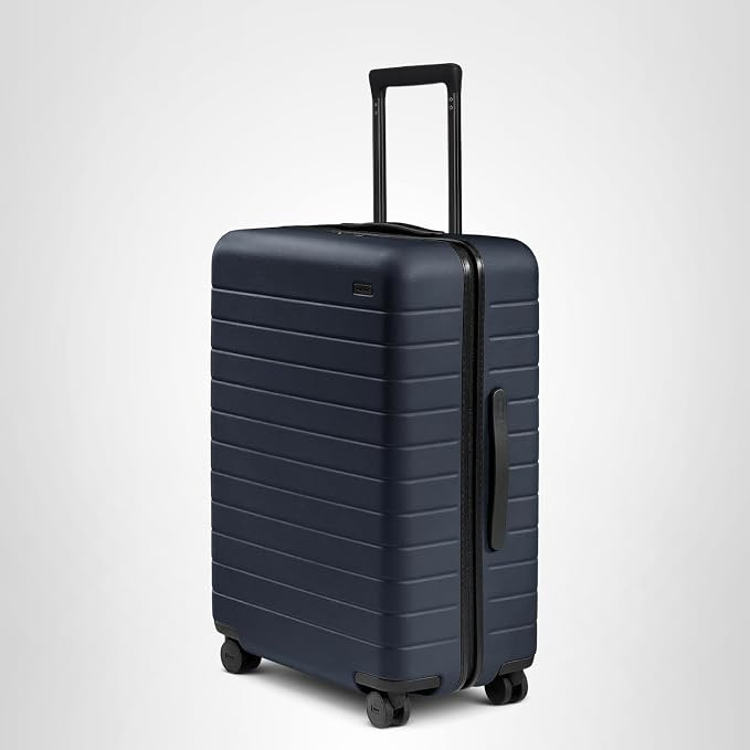 Away Medium Checked Luggage, Lightweight Hard Shell Suitcase with Spinner Wheels, Durable Rolling... | Amazon (US)