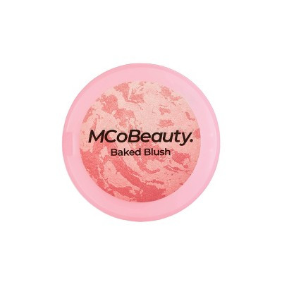 MCoBeauty Baked Blush - Peachy Pink - 0.14oz: Vegan, Brightening, Buildable Coverage, Pressed Powder | Target