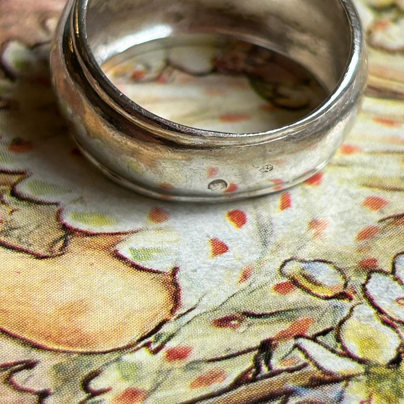 Beautiful vintage silver ring. Size O.5. Weight 5.30g. | Etsy (US)