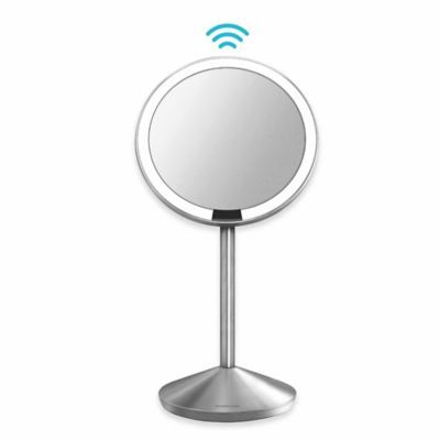 simplehuman® Mini Countertop 5-Inch Sensor Mirror in Brushed Stainless Steel | Bed Bath & Beyond