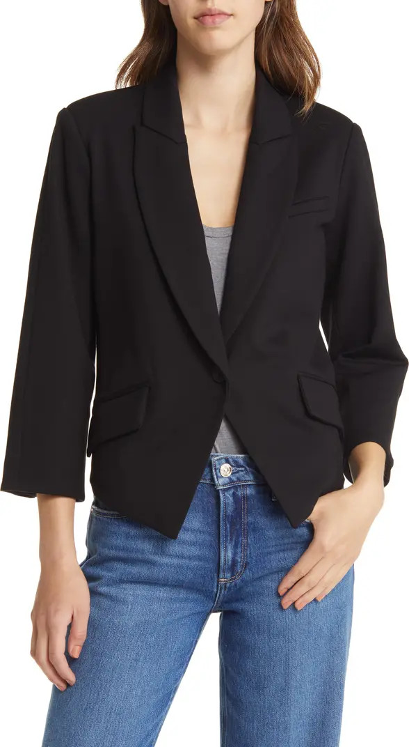 Peak Lapel Crop Blazer | Nordstrom
