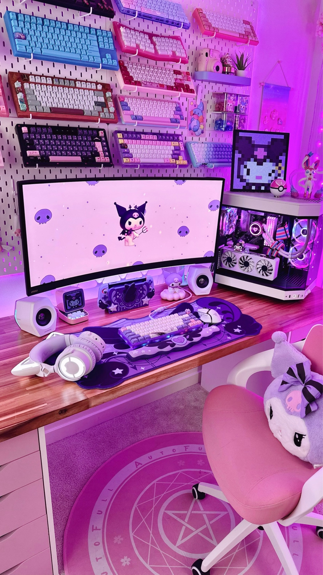 Shop my purple Dark Kuromi gaming setup! 💜🎮 What’s your favorite item here? 👀✨

I linked the items featured below with similar products + alternatives for anything that is no longer available! 💕

🖤▫️🖤▫️🖤▫️🖤

Sanrio, PC gaming, desk setup, purple gaming setup, gaming accessories, dark star wings, GeekShare, Nintendo switch, Nintendo switch accessories, switch 2, switch thumb grips, Nintendo switch case, cute gaming setup

#LTKHome #LTKSeasonal #LTKHalloween