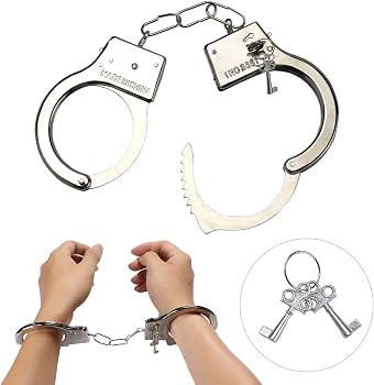 Beelittle Police Costume Accessories Hat Handcuffs Policeman Badge Cop Swat FBI Cosplay | Amazon (US)