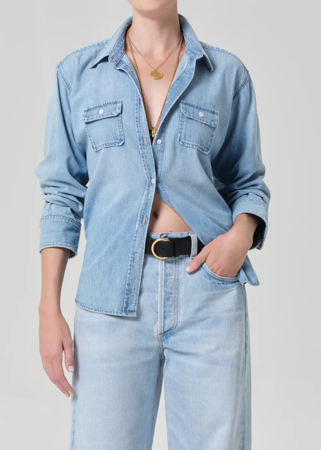 Baby Pocket Jude Shirt in Heron | Citizens of Humanity