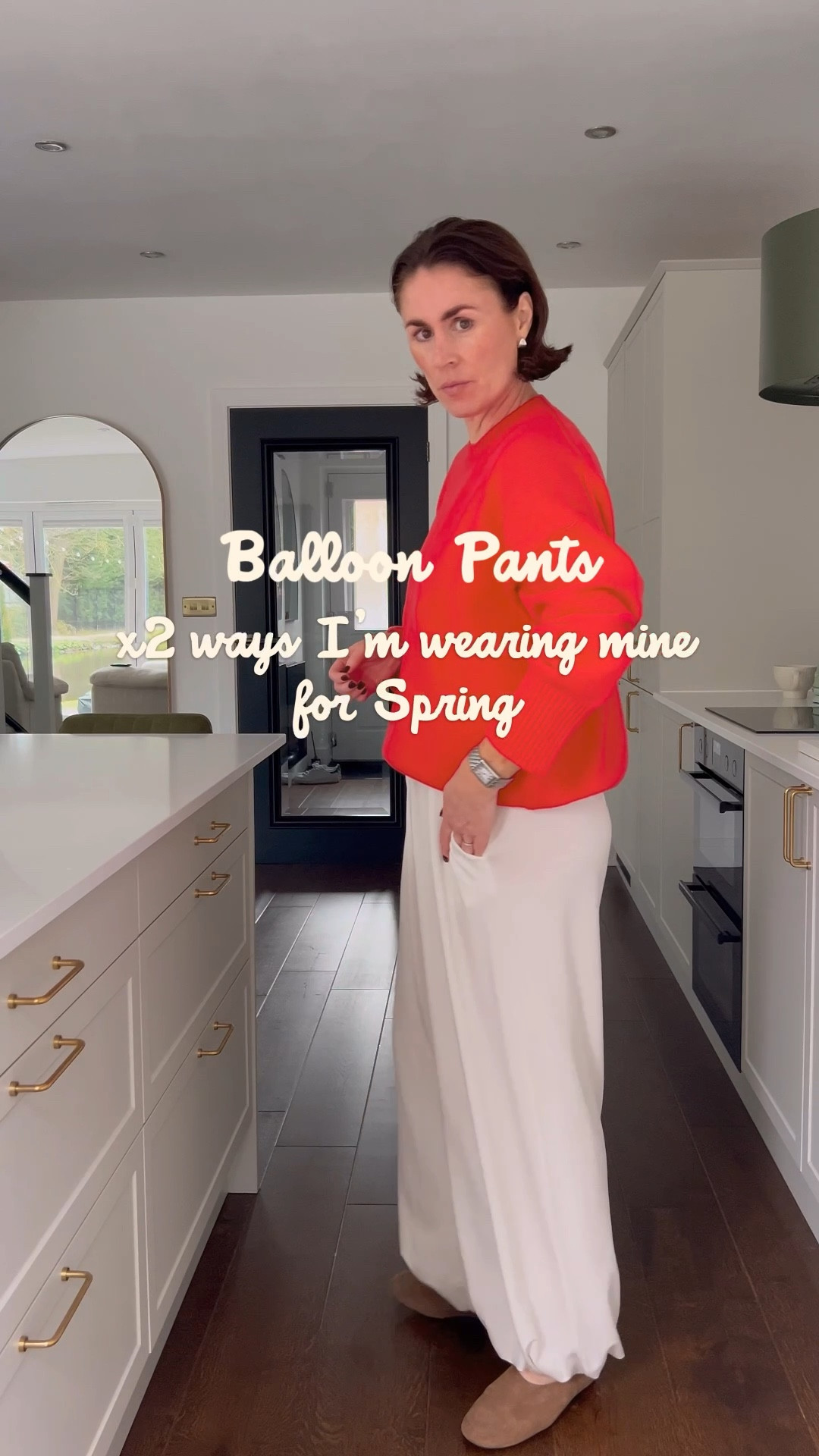 Weekday balloon pants in white 
X2 ways to wear next month 
Perfect for travel 

Travel outfits, Airport outfits, 90s fashion, funnel neck jacket, spring outfits 

#LTKspring #LTKuk #LTKstyletip