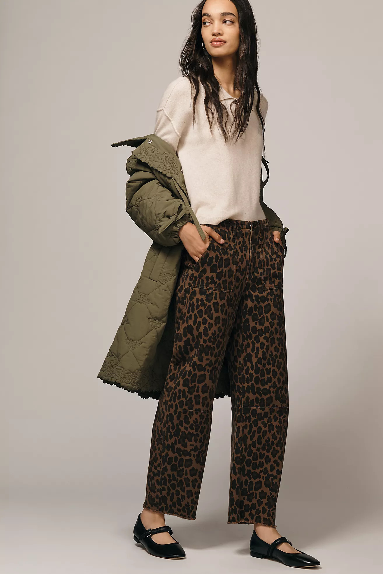 LE JEAN Utility Mid-Rise Soft Barrel Jeans | Anthropologie (US)