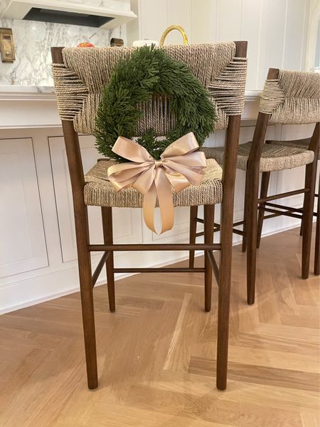 Small biz Saturday! Our wreaths are sold out so I linked another one she makes - this one here is 10".  Linked barstools and a look alike bar stool 

#LTKSeasonal #LTKunder50 #LTKHoliday