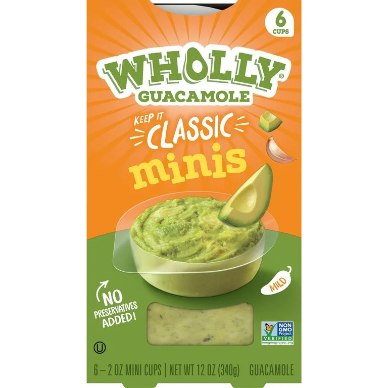 WHOLLY GUACAMOLE Minis Paste, Classic, 12oz, 6 Pack - Walmart.com | Walmart (US)